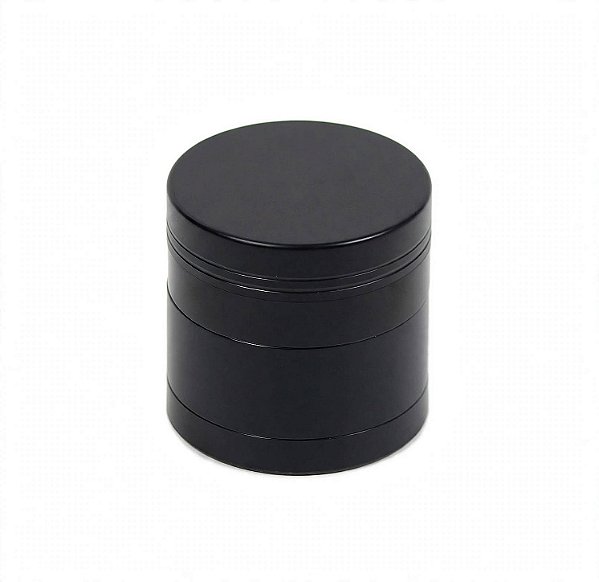 Dichavador de Metal Preto Fosco 40mm - 4 Partes com Peneira e Coletor - Com Imã