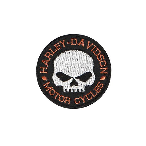 Patch Bordado Harley Davidson com Fecho de Contato