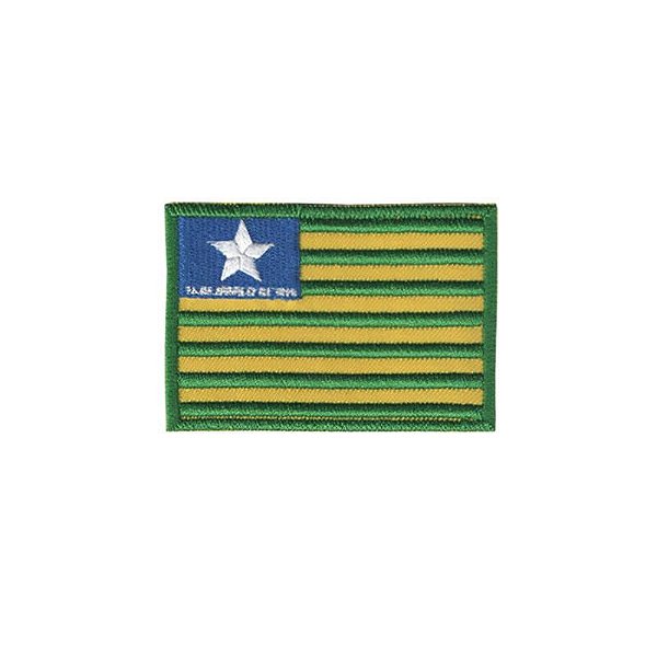 Bordado Termocolante Bandeira Piauí