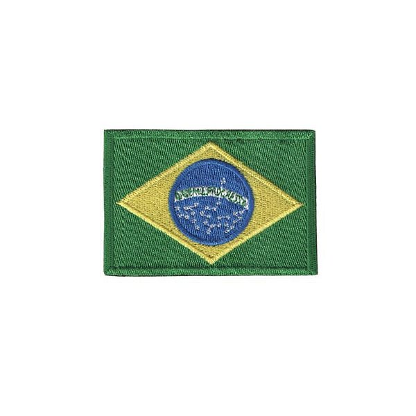 Bordado Termocolante Bandeira do Brasil
