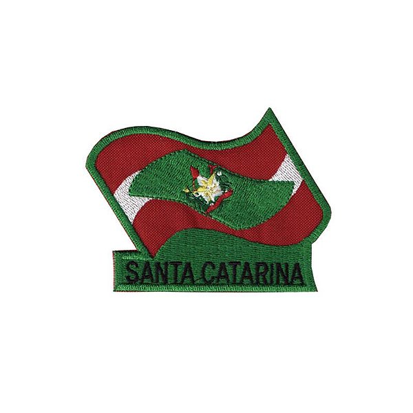 Bordado Termocolante Bandeira Santa Catarina