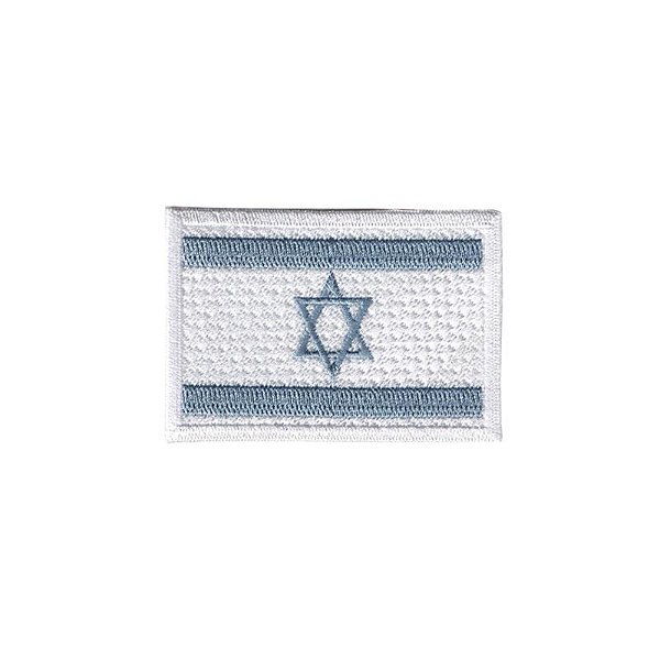 Patch Bordado Bandeira de Israel com Fecho de Contato