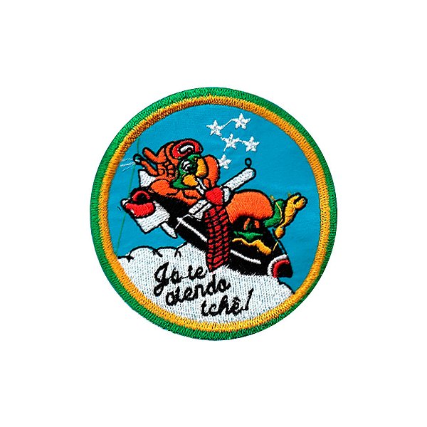 Patch Bordado Já Te Atendo com Fecho de Contato