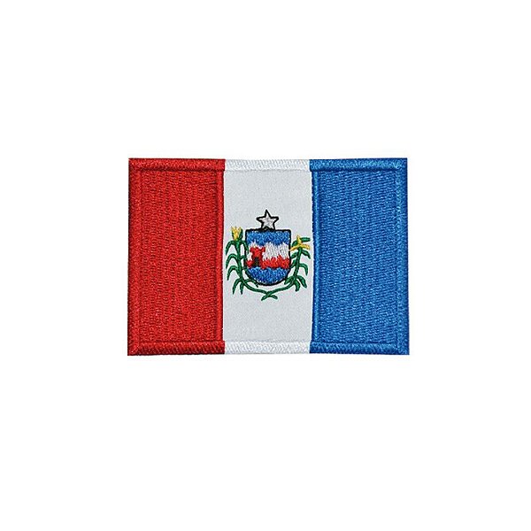 Patch Bordado Bandeira de Alagoas com Fecho de Contato