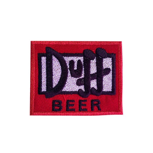 Patch Bordado Duff Beer com Fecho de Contato