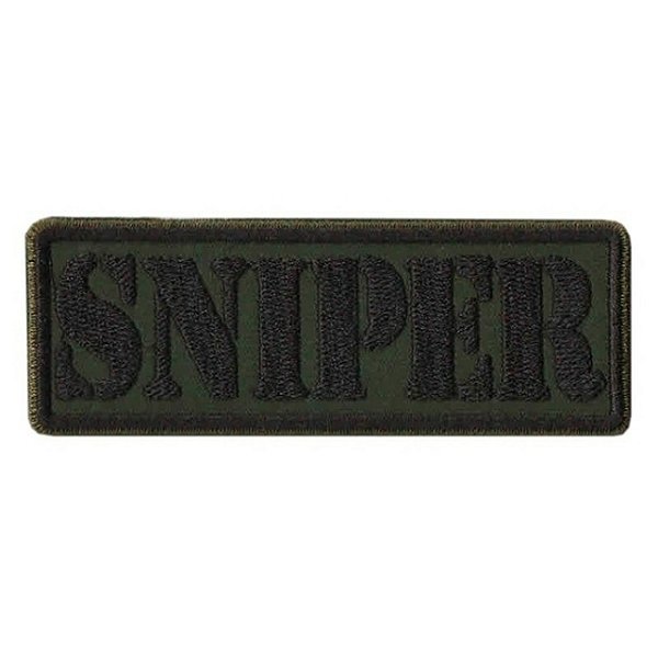 Patch Bordado Sniper Verde com Fecho de Contato