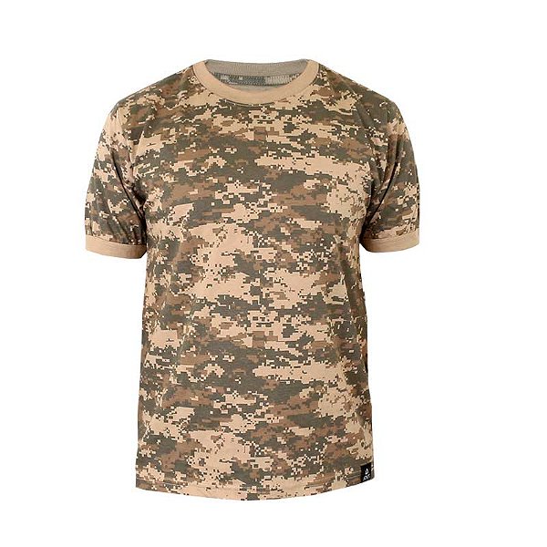 Camiseta Camuflada Masculina | Digital Areia