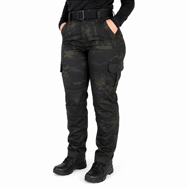 Calça Feminina Combat Multicam Black