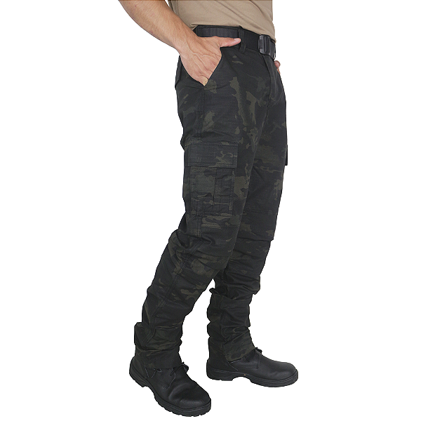 Calça Tática Iron6 Multicam Black
