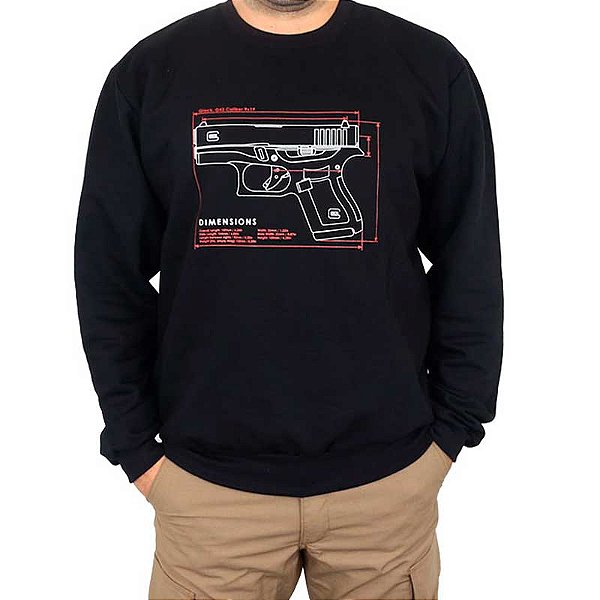 Blusa de Moletom Estampada Glock G43