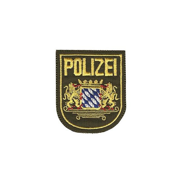 Bordado Termocolante Polizei Verde