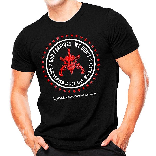 Camiseta Militar Estampada BOPE