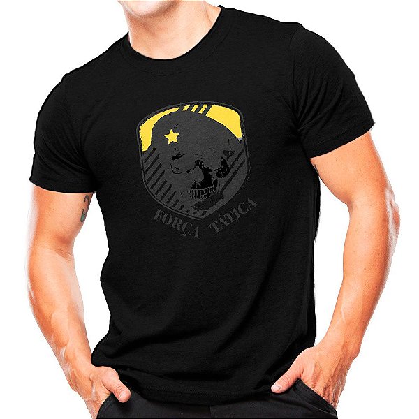 Camiseta Militar Estampada Força Tática