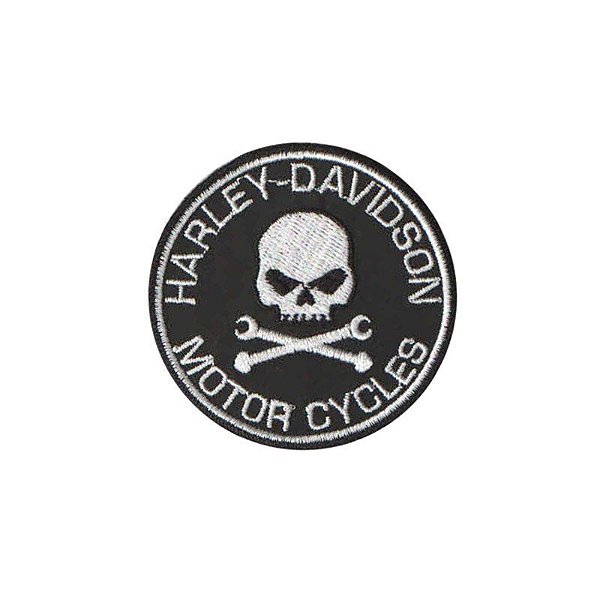 Patch Bordado Harley Davidson III com Fecho de Contato