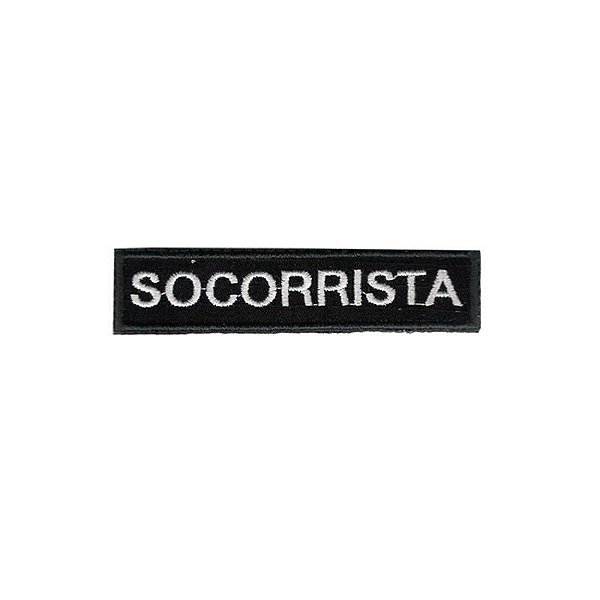 Patch Bordado Socorrista com Fecho de Contato