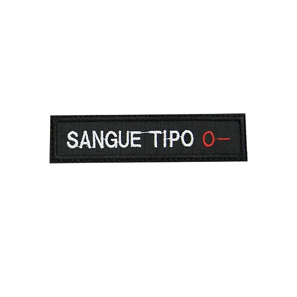 Bordado Termocolante Tipo Sanguíneo O-
