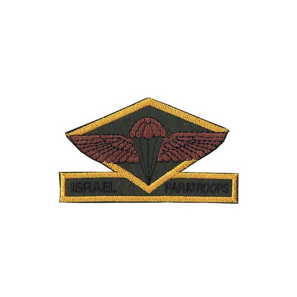 Patch Bordado Israel Paratroops com Fecho de contato