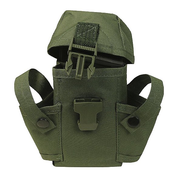 Porta Carregador de FAL com Abas Verde Oliva