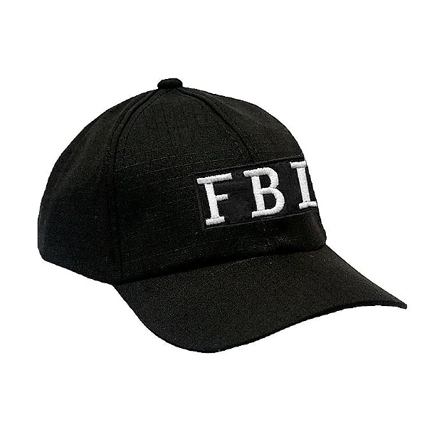 Boné Preto Militar Ripstop FBI