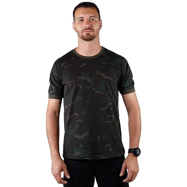 Camiseta Masculina Soldier Multicam Black