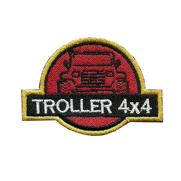 Patch Bordado Troller 4X4 com Fecho de Contato