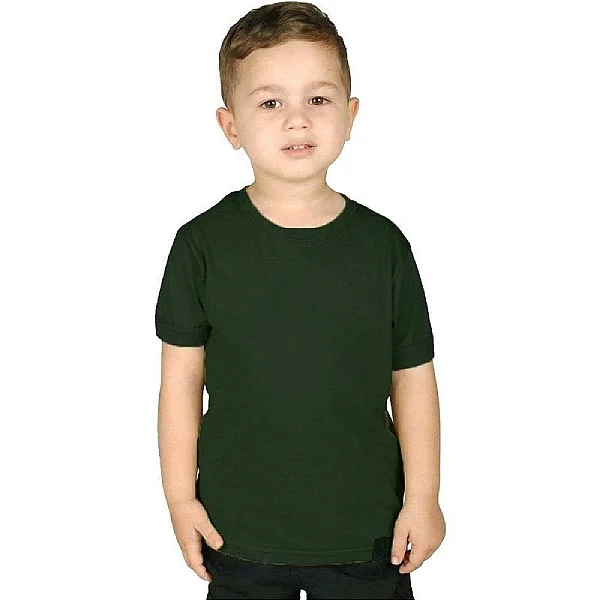 Camiseta Infantil Soldier | Verde Escuro