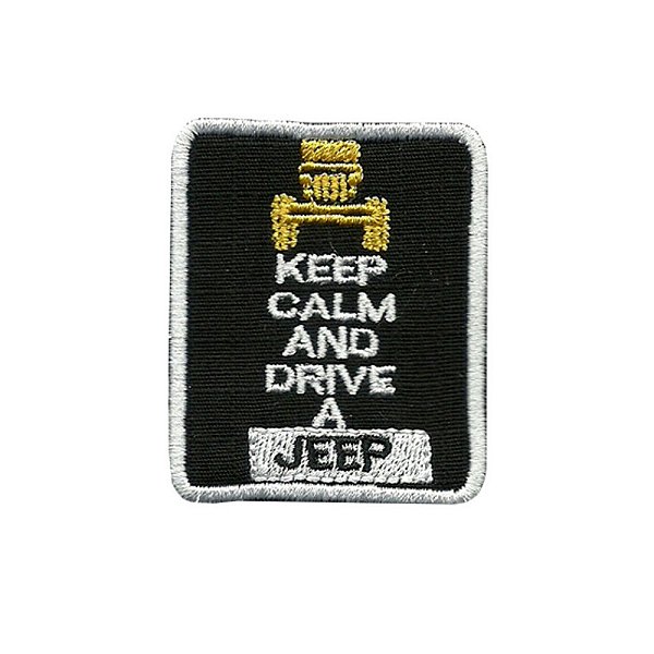 Patch Bordado Drive Jeep com Fecho de Contato