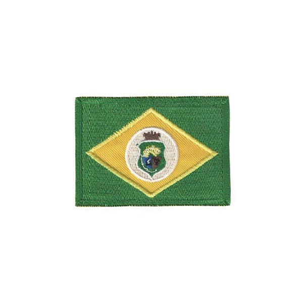 Patch Bordado Bandeira Ceará com Fecho de Contato
