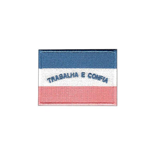 Patch Bordado Bandeira Espírito Santo com Fecho de Contato