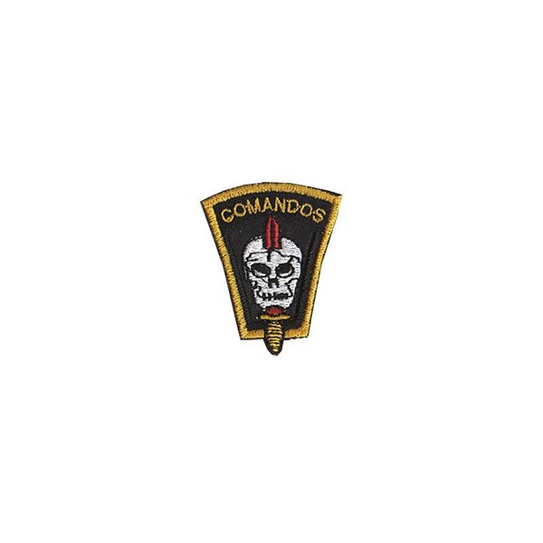 Patch Bordado Brevet Comandos Com Fecho de Contato