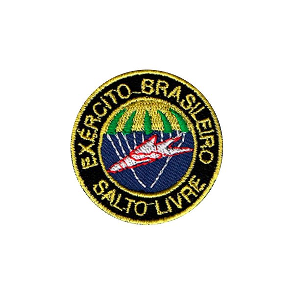 Patch Bordado Brevet Salto Livre com Fecho de Contato