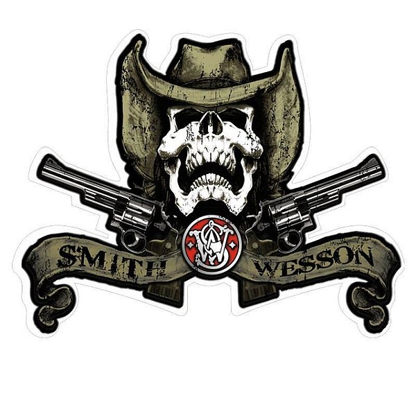 Adesivo Smith & Wes. Caveira