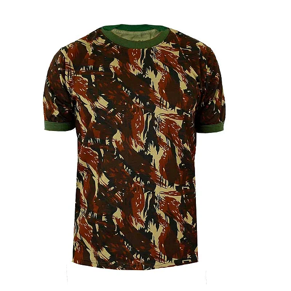 Camiseta Camuflada Exército Brasileiro em Algodão