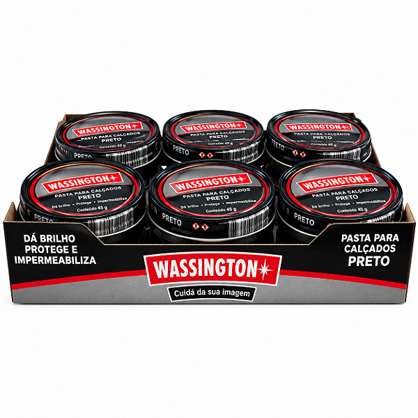 Pasta para calçados Wassington em caixa - 12 unidades