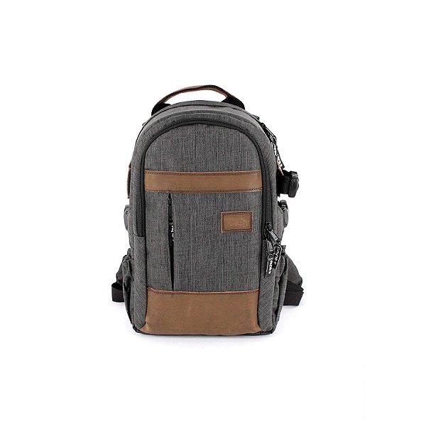 Mochila Fotográfica Alhva StreetShot Onix 10 para Câmera, Lentes e Tablet