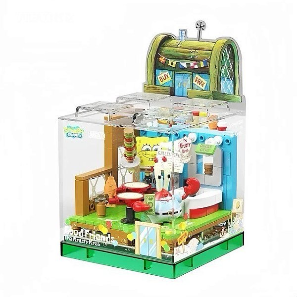 Blocos Box Bob Esponja Siri Cascudo - Original Nickelodeon