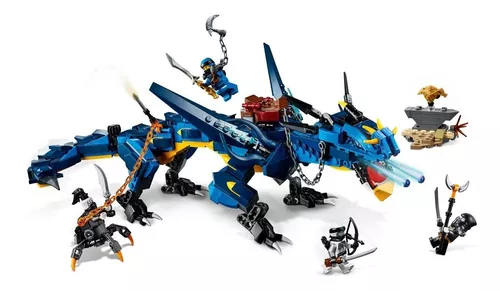 Blocos de Montar Blue Ninja Mech Dragão - Ninjago