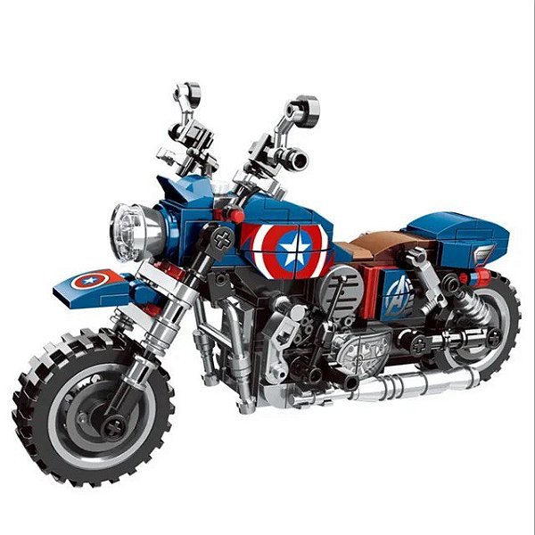 Blocos Moto Capitão América Avengers - Marvel