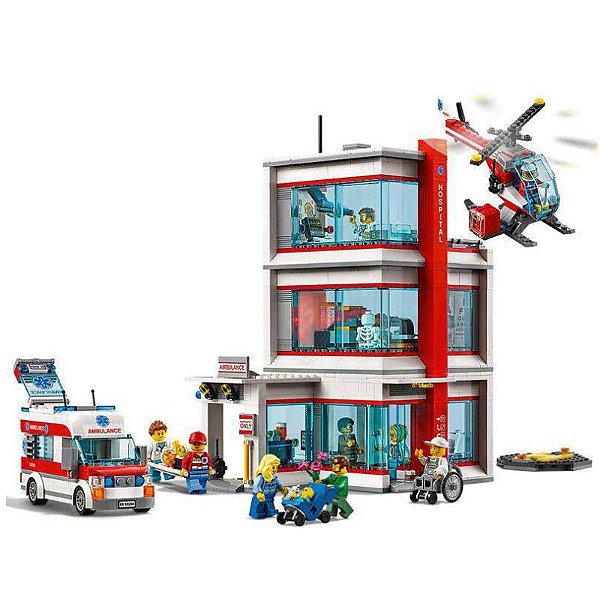 Conjunto de blocos Hospital City 964 peças