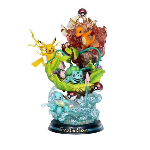 Diorama Pokémon Ash - Pokémon Evolution