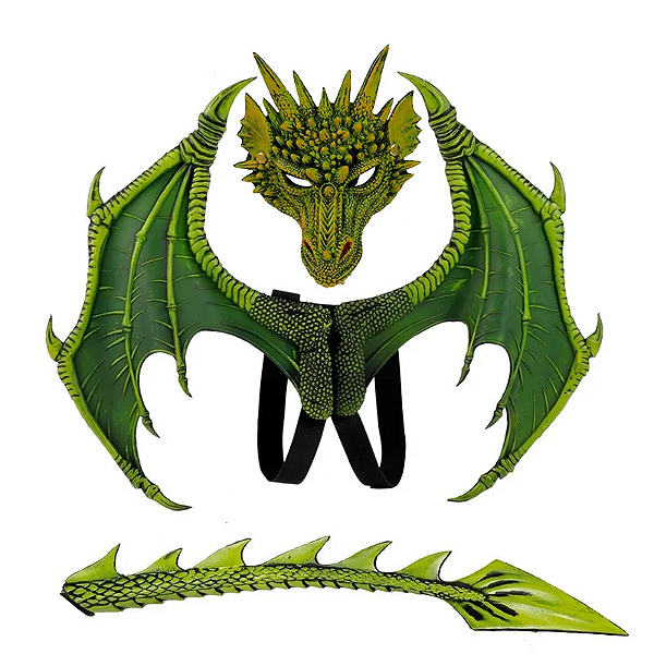 Fantasia Cosplay Dragão Medieval - Infantil