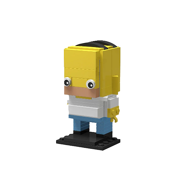 Figure Homer Os Simpsons Bricks - MOC
