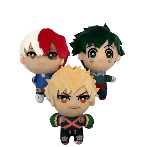 Kit 3 Pelúcias Boku No Hero Academia