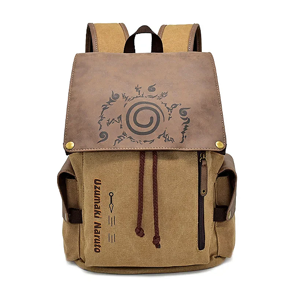Mochila Escolar em Lona Naruto Uzumaki