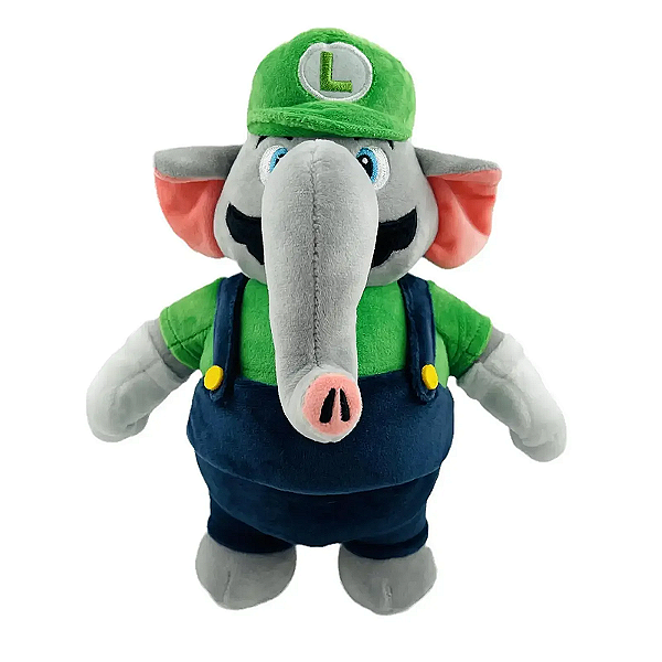 Pelúcia Luigi Elefante - Super Mário Wonder
