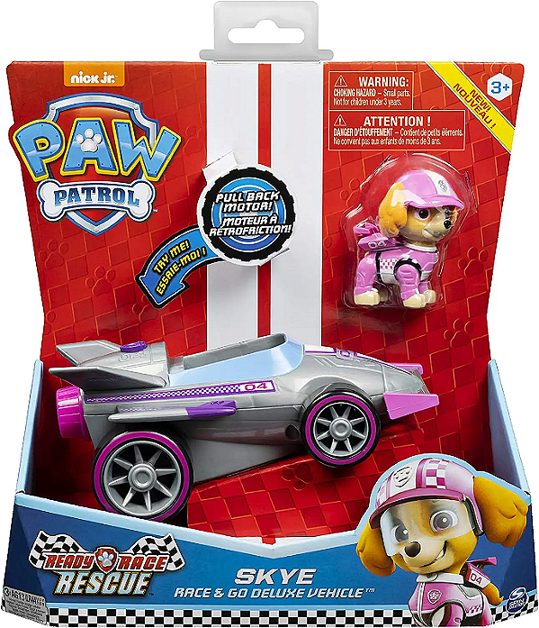 Skye Deluxe Ready Raca Rescue Patrulha Canina - Nickelodeon