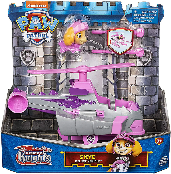 Skye Deluxe Vehicle Rescue Knights Patrulha Canina - Nickelodeon