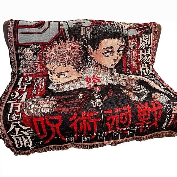 Tapete alta qualidade Jujutsu Kaisen 130x160Cm - Animes