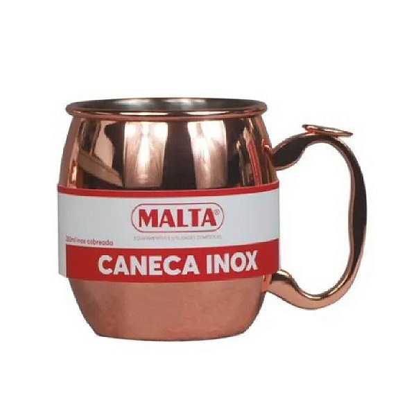 Caneca Moscow Mule Cerveja Cobreada Lisa 350Ml Malta