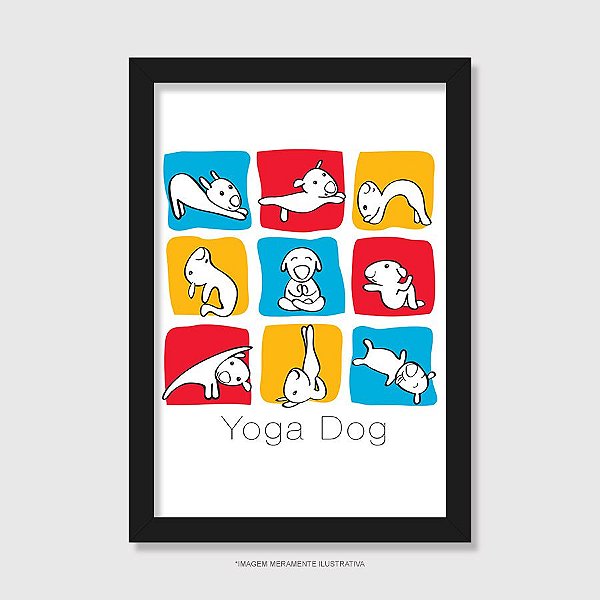 Quadro Yoga Dog